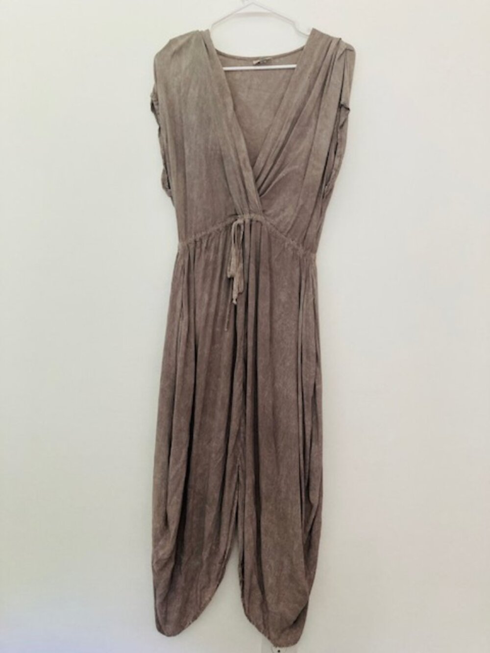The Odells by Anthropologie Short Sleeve Grey Jumpsuit Size XS